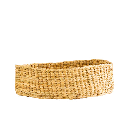 Seagrass Round Storage Baskets, Kauna Grass, Water Hyacinth Round Gifting Basket