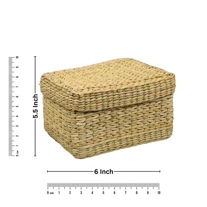 Seagrass Lid Box Small