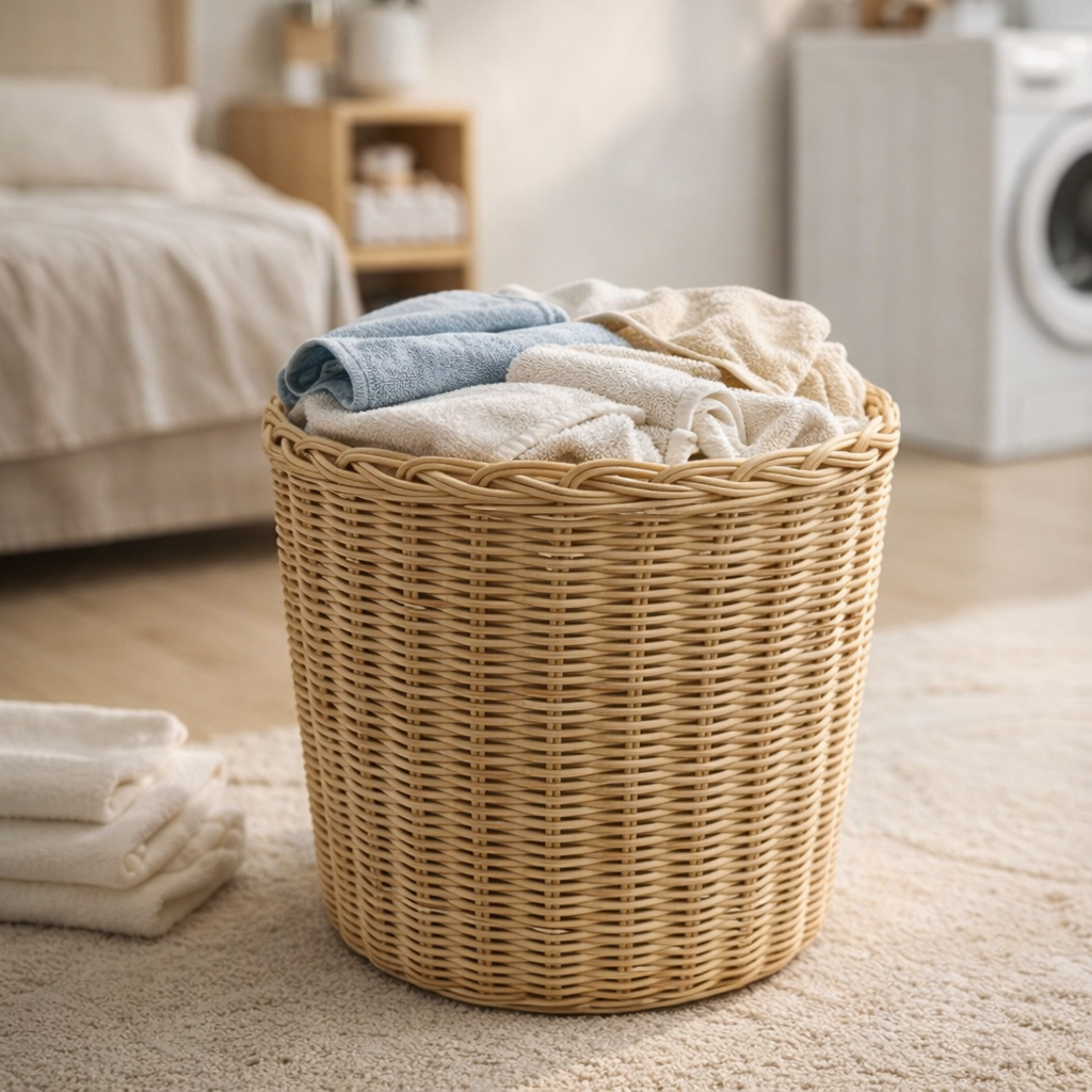 Handwoven Rattan Planter / Laundry Basket