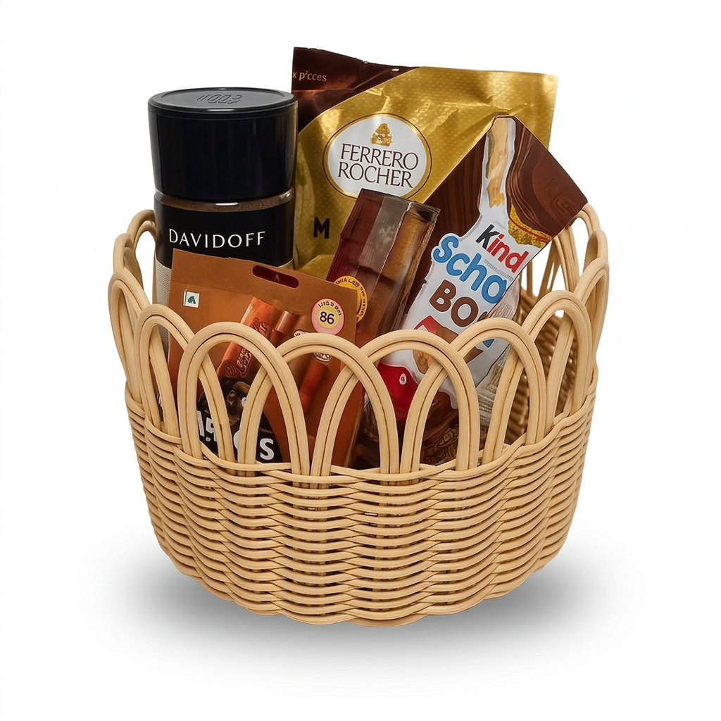 Handwoven Rattan Fruits / Gift Basket