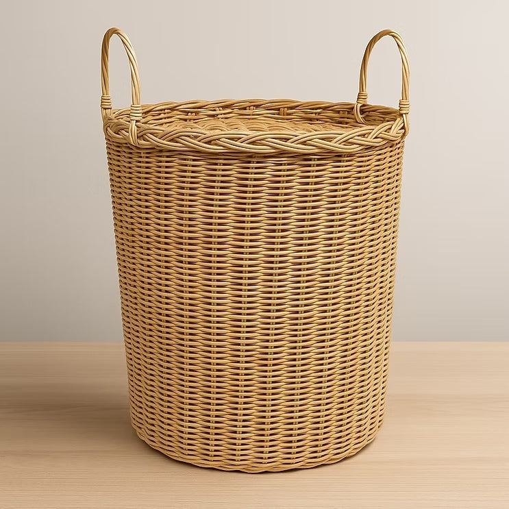rattan laundry basket