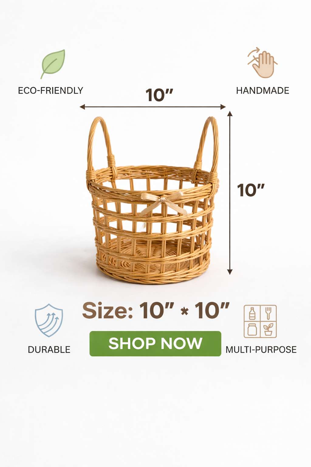 Handmade Rattan Cane gift Basket