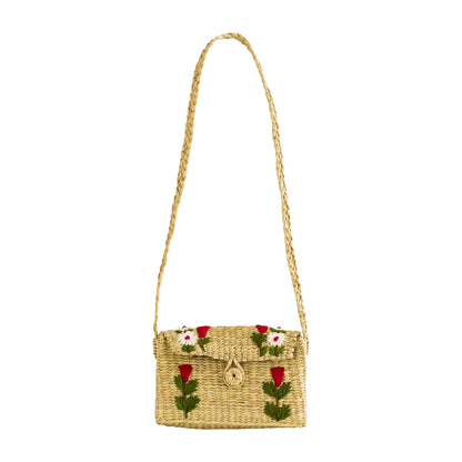 Water Hyacinth, Kauna Grass Sling Bag, Seagrass Handbag - Eco-Friendly Travel Handbag