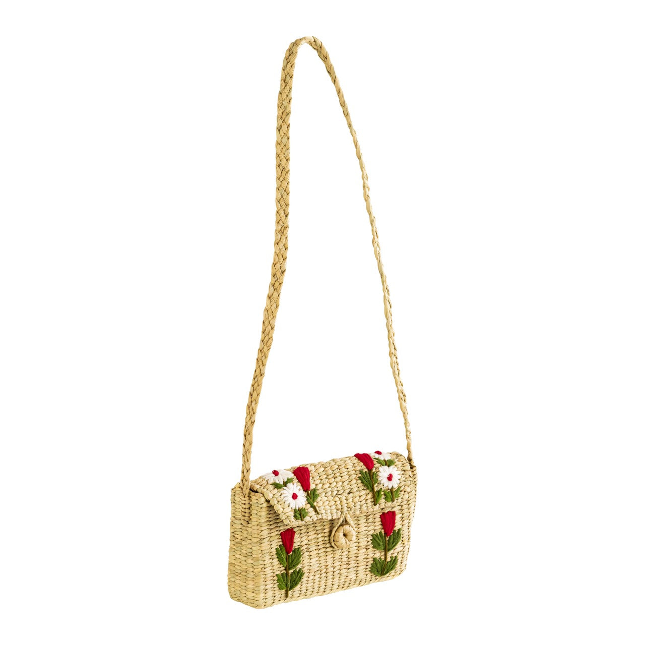 Water Hyacinth, Kauna Grass Sling Bag, Seagrass Handbag - Eco-Friendly Travel Handbag