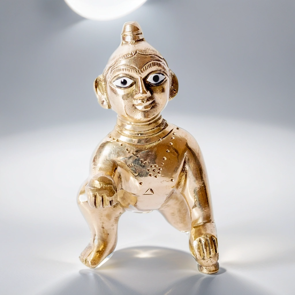 Brass Lord Krishna Statue, Idol
