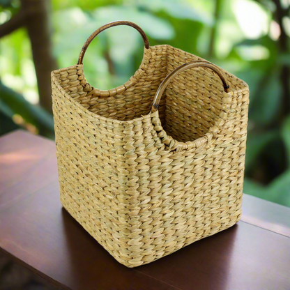 Round Cane Handle Basket