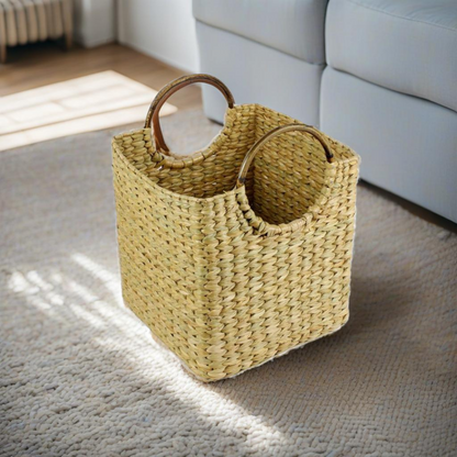 Round Cane Handle Basket