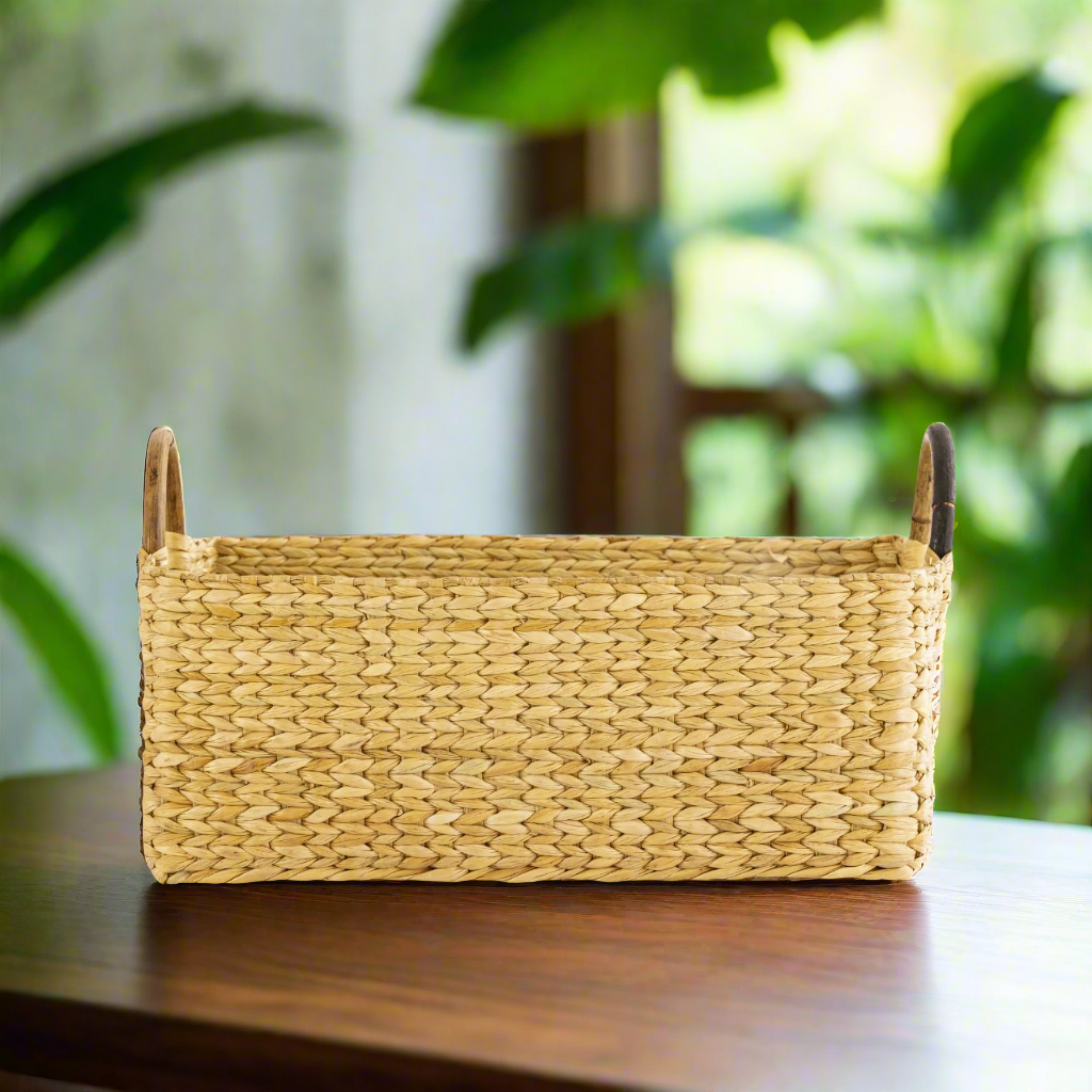 Seagrass, Cane Handle Basket, Storage Basket, Gifting Basket, Space Organizer