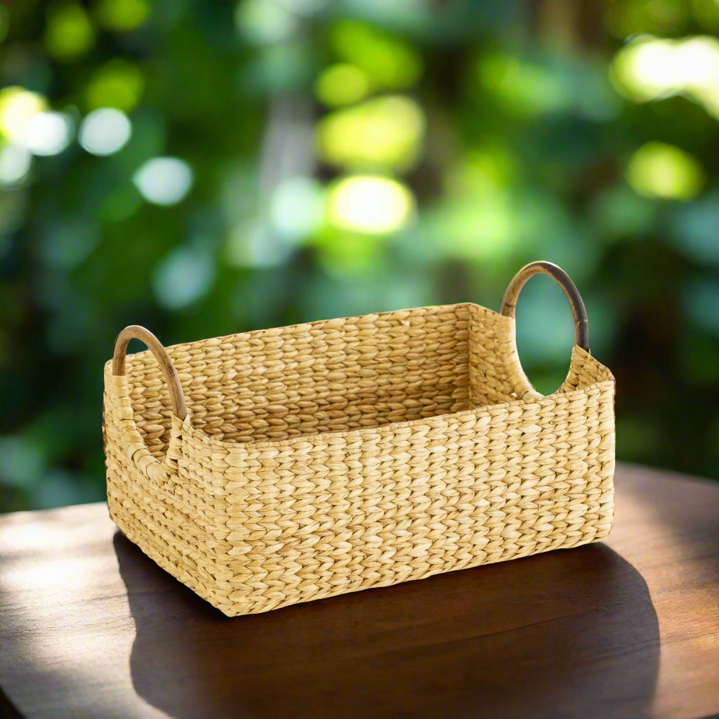 Seagrass, Cane Handle Basket, Storage Basket, Gifting Basket, Space Organizer