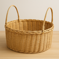 Handmade Cane  Gift Basket with Handle