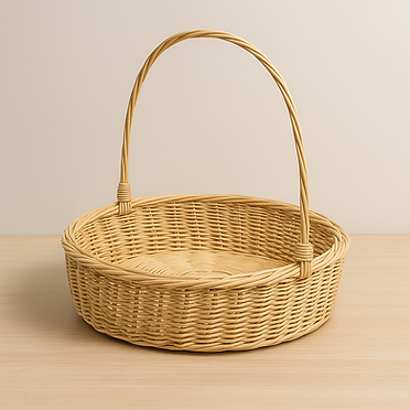 Handwoven Rattan Gift Basket for Premium Hampers