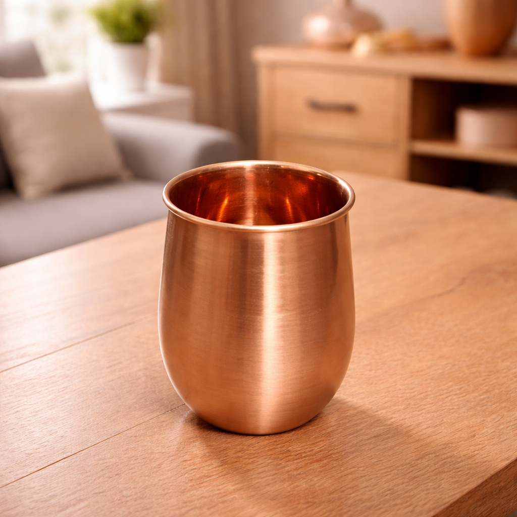 Copper Water Glass for Daily Use