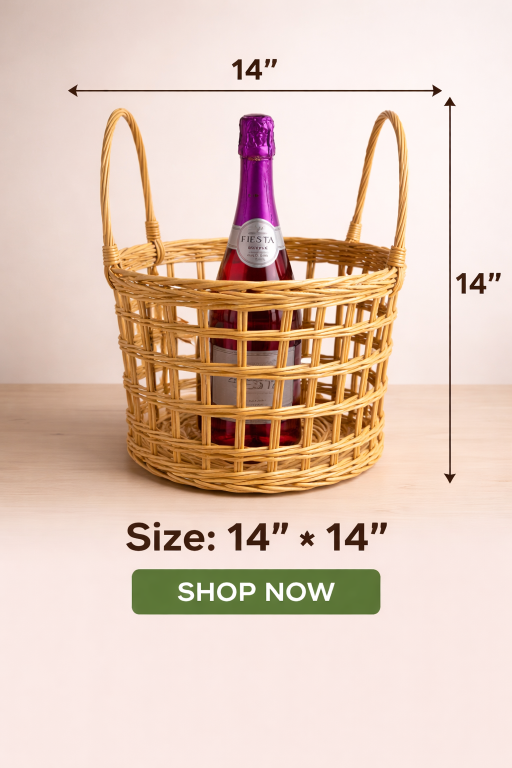 Handmade Rattan Cane gift Basket