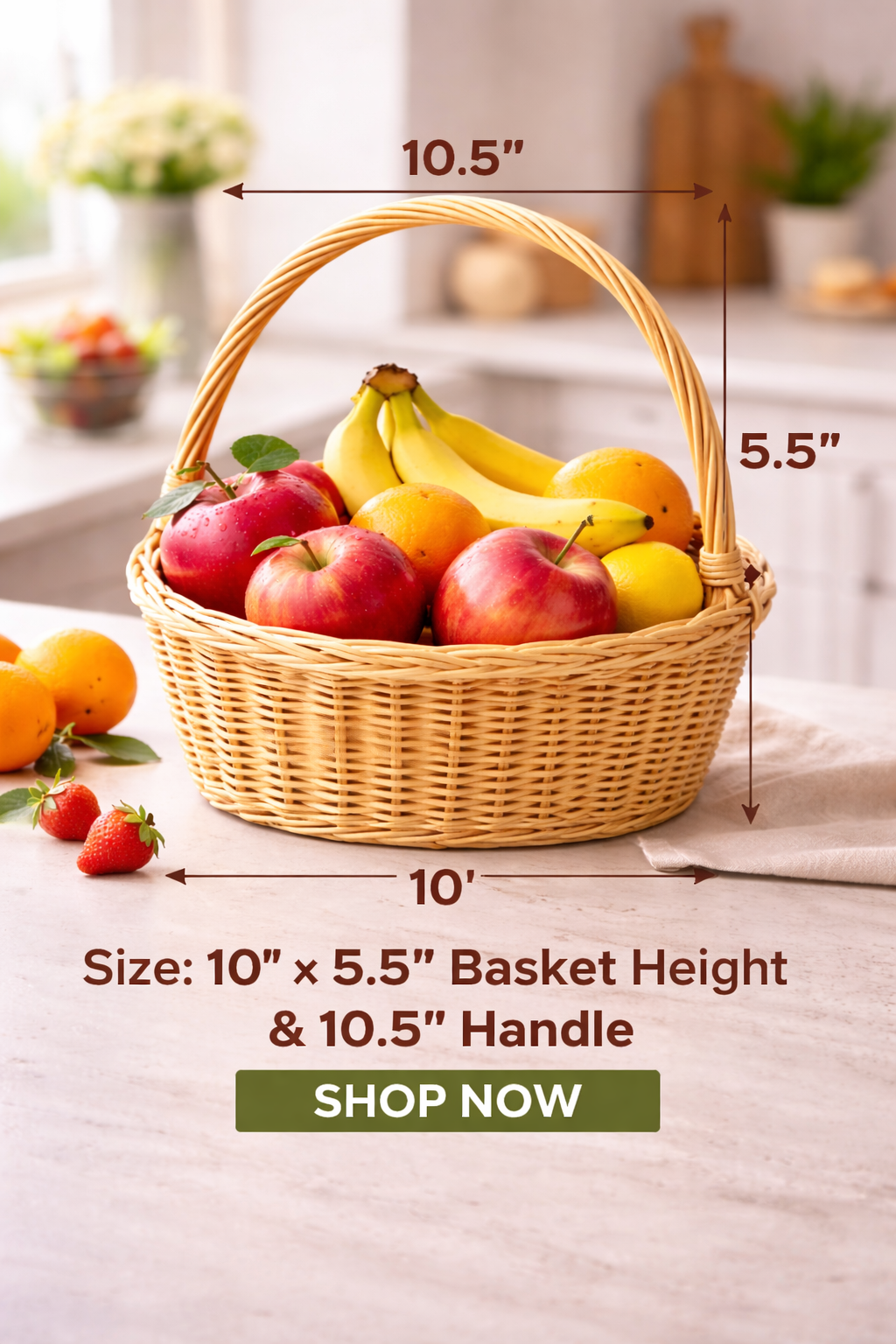 Handwoven Rattan Gift Basket