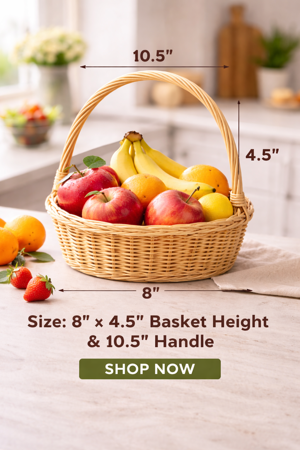 Handwoven Rattan Gift Basket