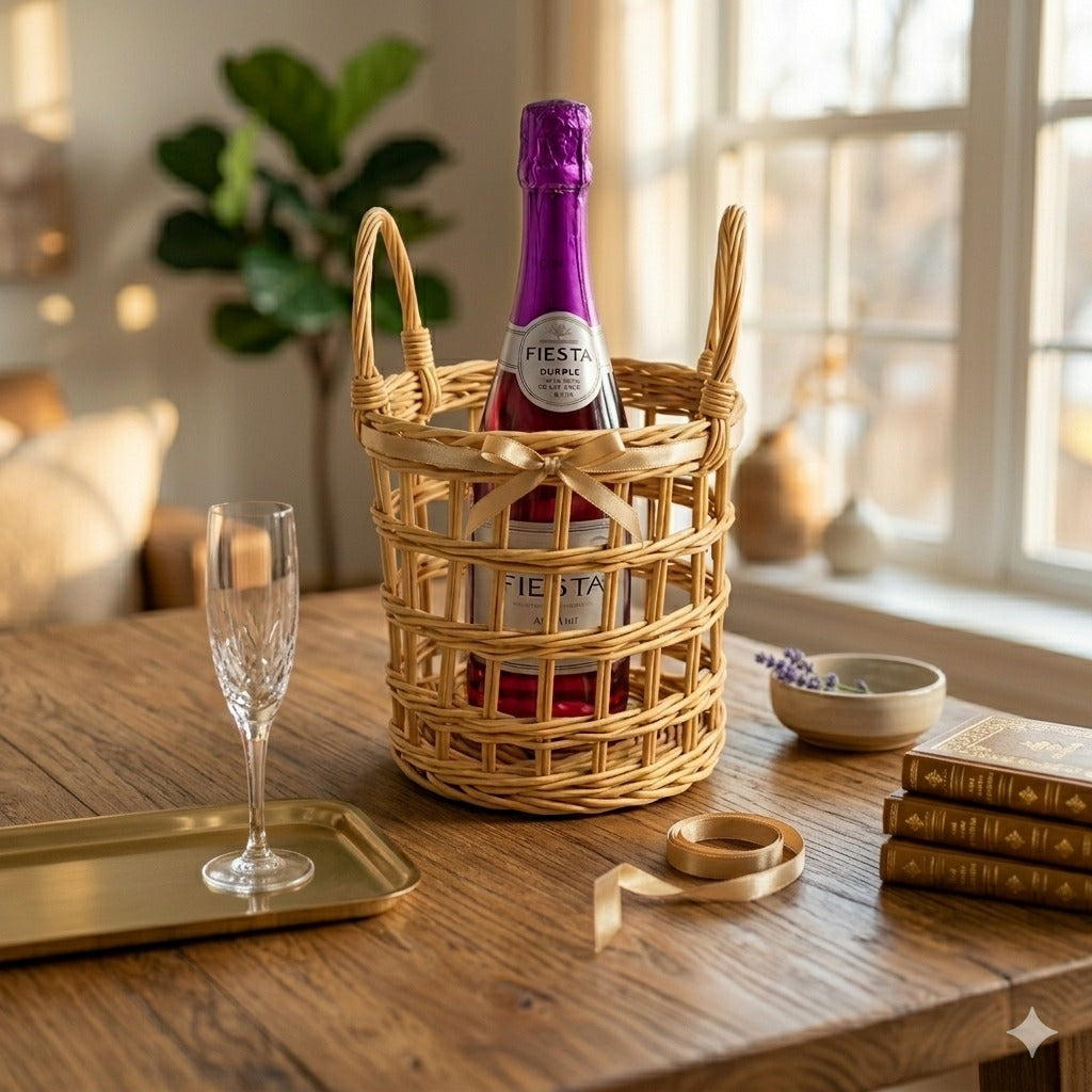 Handmade Rattan Cane gift Basket
