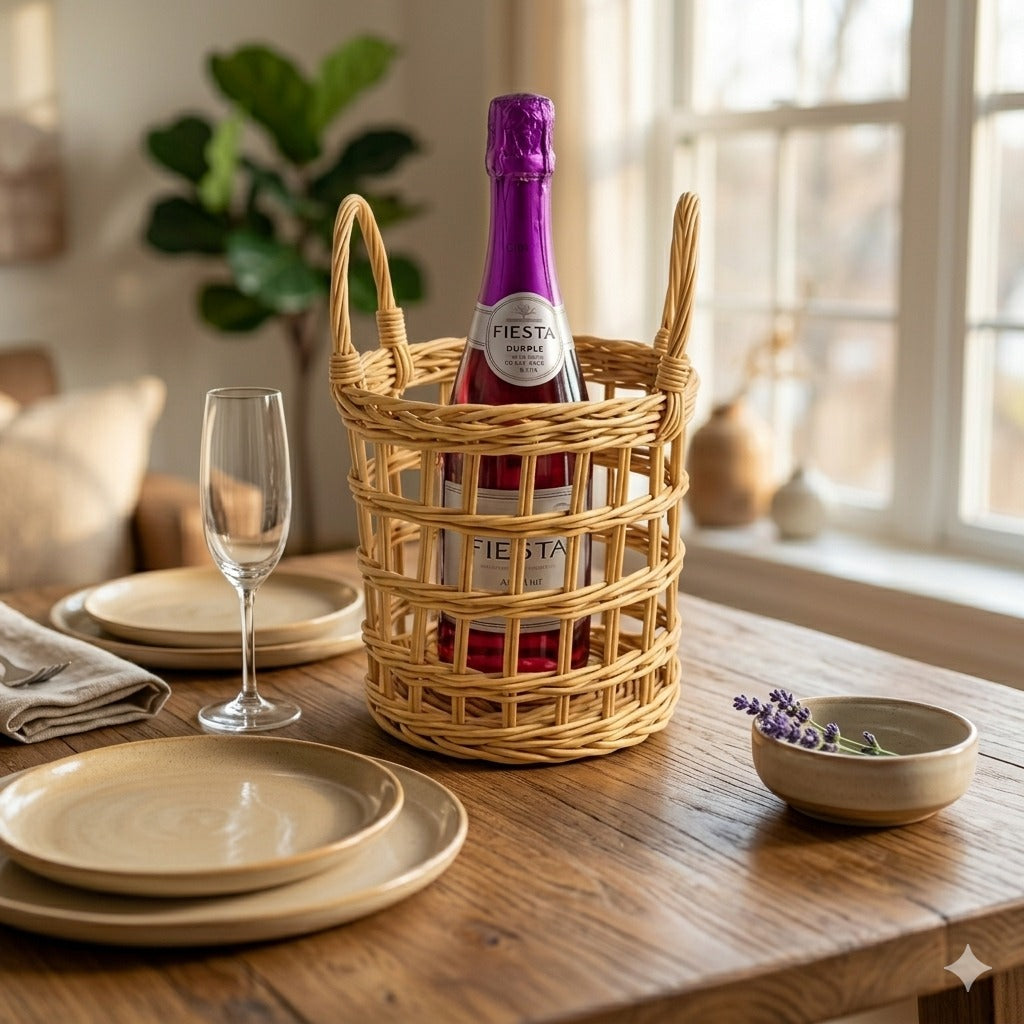 Handmade Rattan Cane gift Basket