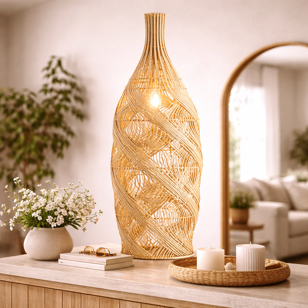 Decorative Cane Ceiling Pendant Lamp for Elegant Spaces