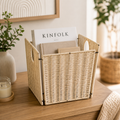 Handmade Cane Planter Basket for Indoor Greenery