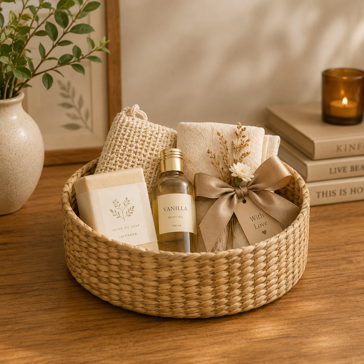 Natural Gift & Home Storage Basket
