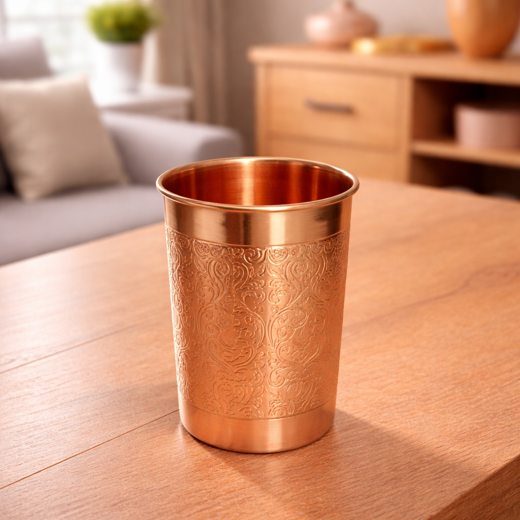 Copper Water Glass for Daily Use