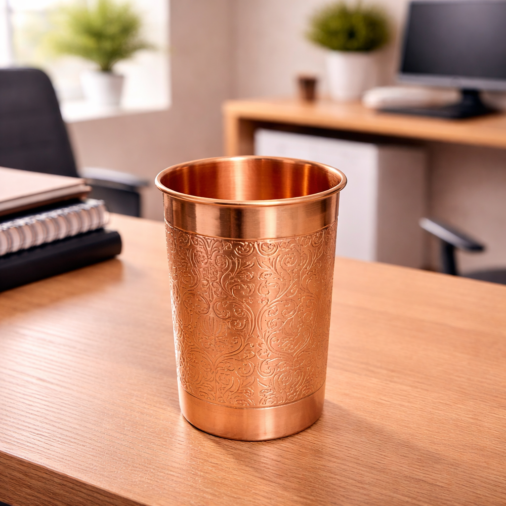 Copper Water Glass for Daily Use