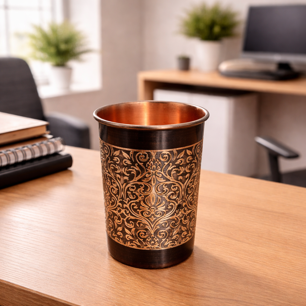 Copper Water Glass for Daily Use
