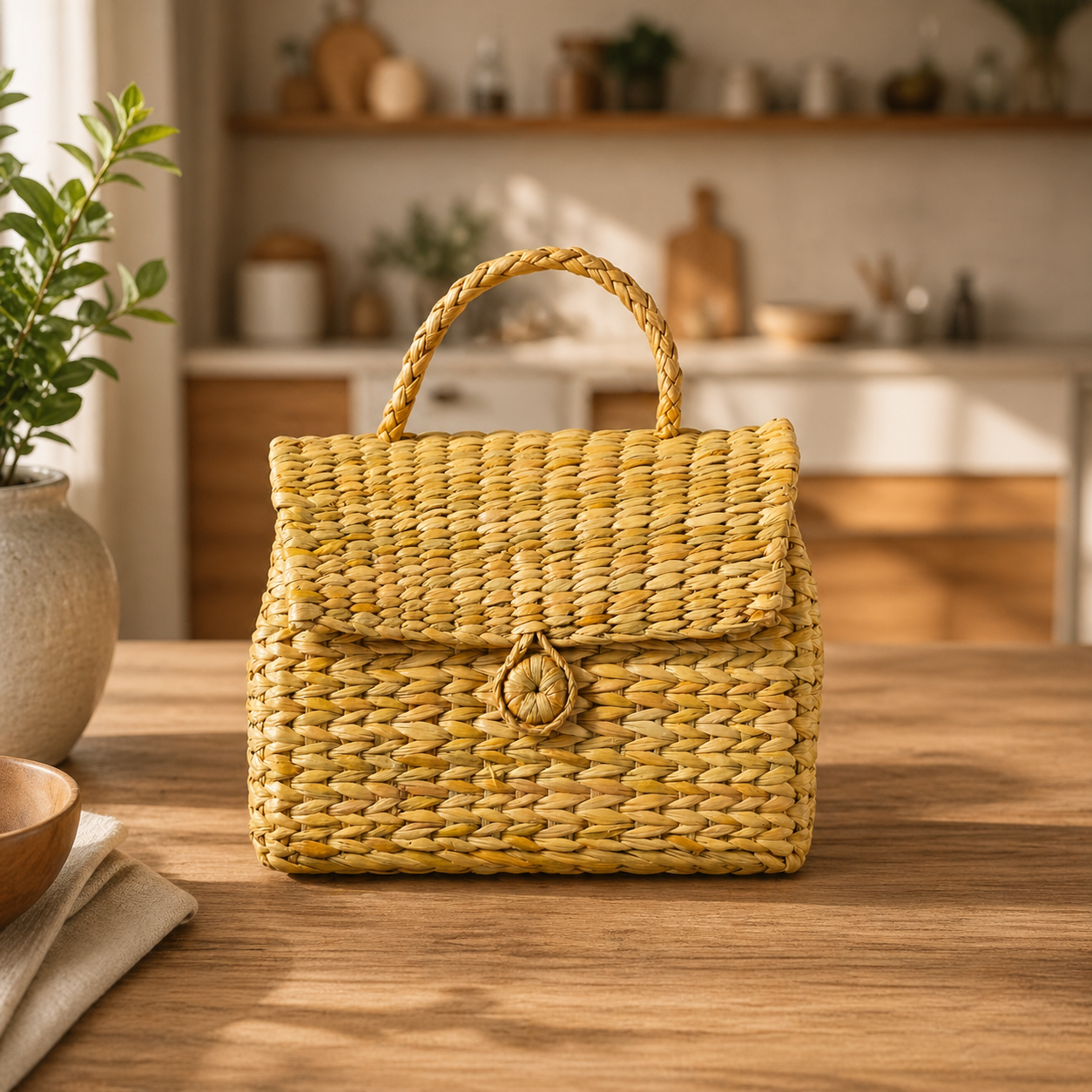 Oval Natural Storage Basket