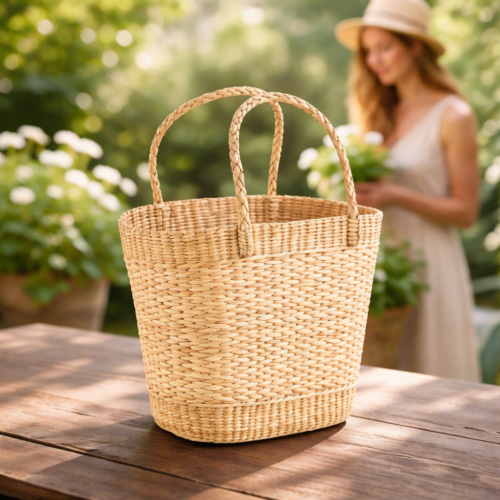 Oval Natural Storage & Carry Basket