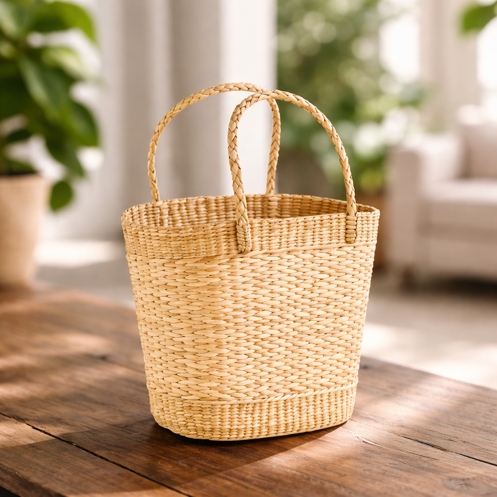 Oval Natural Storage & Carry Basket