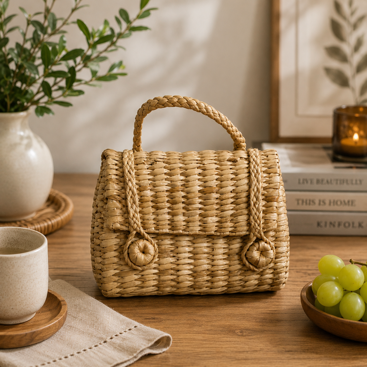 Oval Natural Storage & Carry Bag