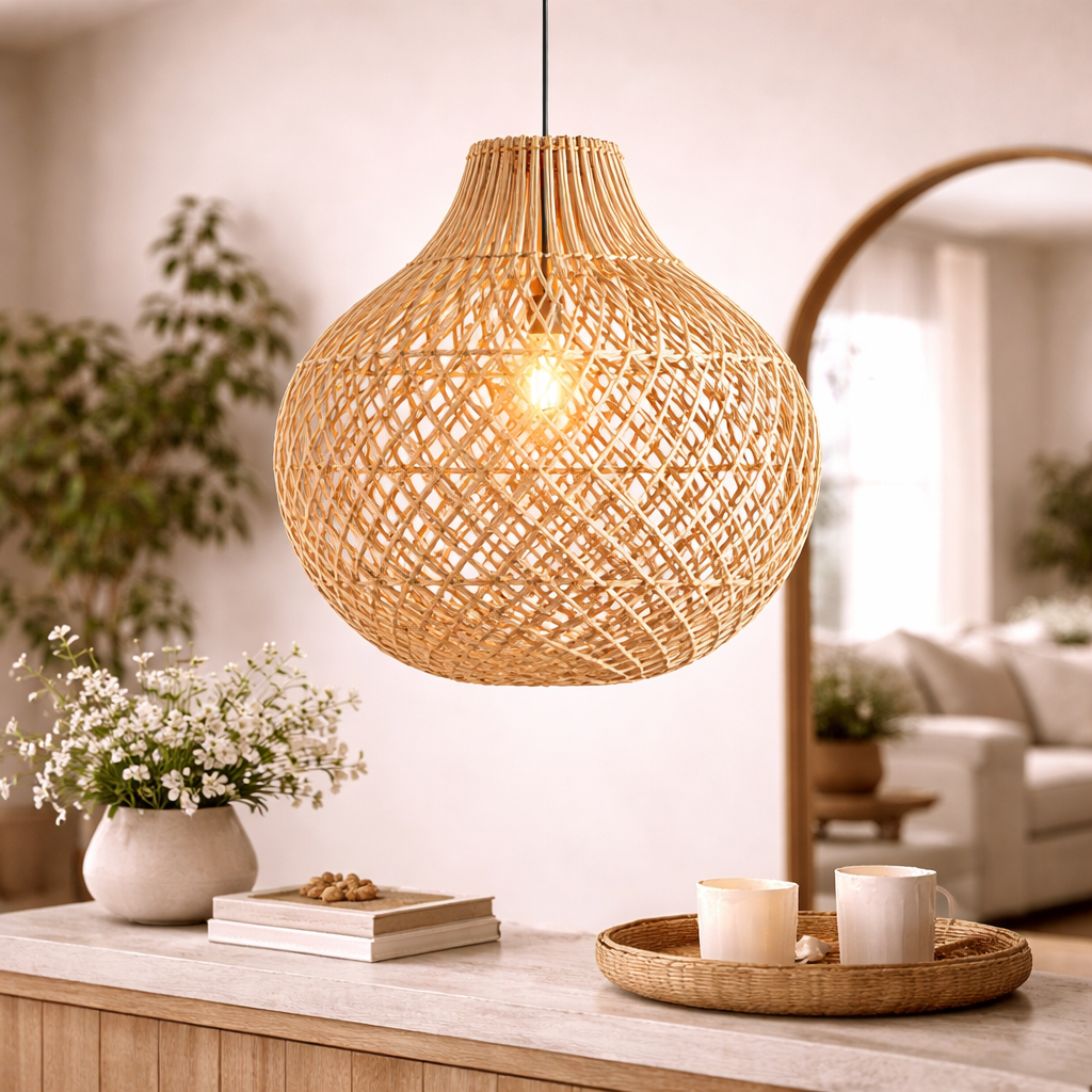 Decorative Rattan Ceiling Pendant Lamp