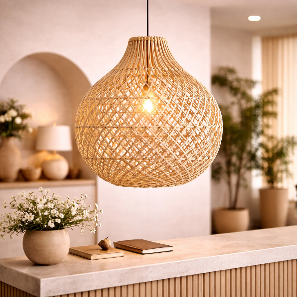 Decorative Rattan Ceiling Pendant Lamp