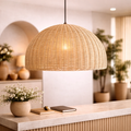 Handmade Cane Ceiling Light for Warm Home Décor
