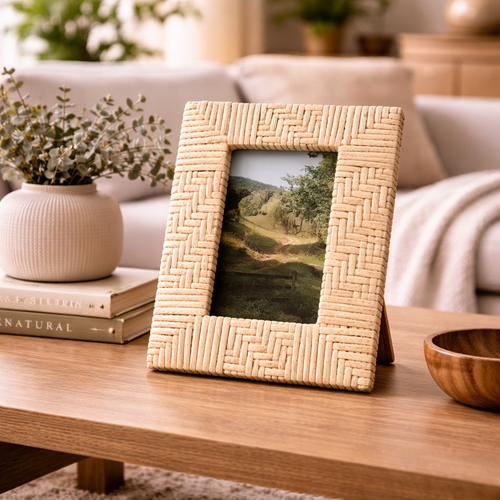 Artisan Woven Rattan Frame