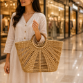 Oval Natural Shopping & Storage Basket
