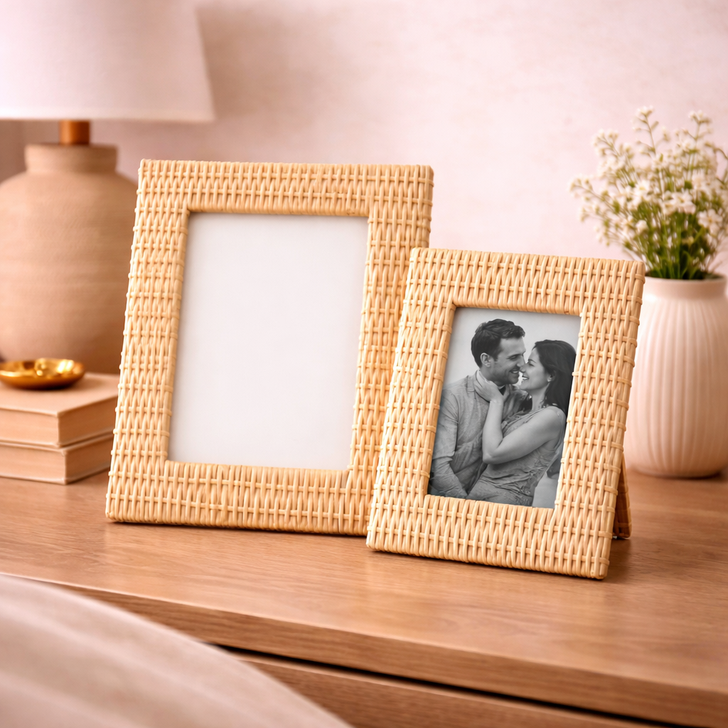 rattan photo frame 